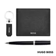 Hugo Boss® Ballpoint Pen, Key Ring & Wallet Set | https://www.bestnamebadges.com