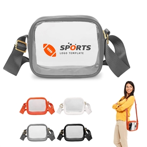 Transparent Stadium Approved PVC Crossbody Bag