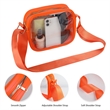 Transparent Stadium Approved PVC Crossbody Bag | https://www.bestnamebadges.com