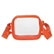 Transparent Stadium Approved PVC Crossbody Bag | https://www.bestnamebadges.com