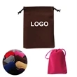 Sunglasses Velvet Drawstring Cinch Bag Pouch | https://www.bestnamebadges.com