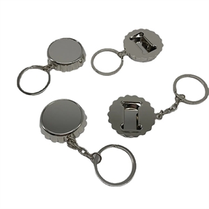 Bottle Cap Shaped Opener Keychain