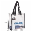 Clear Stadium Tote Bag | https://www.bestnamebadges.com