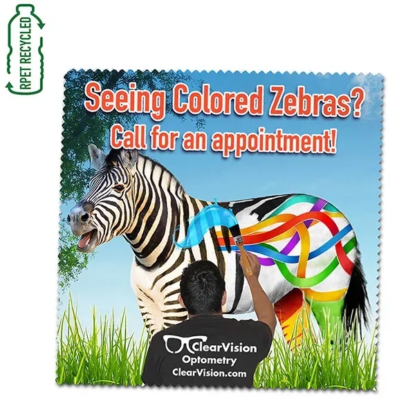 5" x 5 " Full Color Sublimation - Recycled RPET Polyester