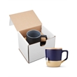 16.5oz Boston Ceramic Mug With Wood Lid In Mailer | https://www.bestnamebadges.com