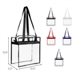 Clear Tote Bag With Zipper | https://www.bestnamebadges.com