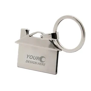 House Shape Metal Keychains