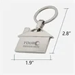 House Shape Metal Keychains | https://www.bestnamebadges.com