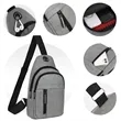 Budget Crossbody Sling Backpack (Ocean) | https://www.bestnamebadges.com