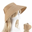 Women Foldable Visor Wide Brim Sun Hat | https://www.bestnamebadges.com