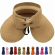 Women Foldable Visor Wide Brim Sun Hat | https://www.bestnamebadges.com