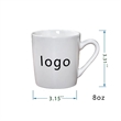 8oz Blank Solid Color Ceramic Mug | https://www.bestnamebadges.com