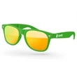 Foldable Retro Mirror Sunglasses w/ 1-color imprint | https://www.bestnamebadges.com