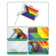 Progress Rainbow Pride Flag | https://www.bestnamebadges.com