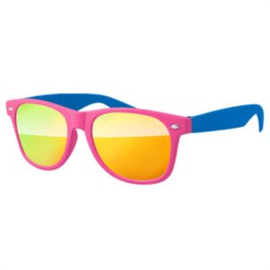 2-Tone Retro Mirror Sunglasses w/ 1-color imprint