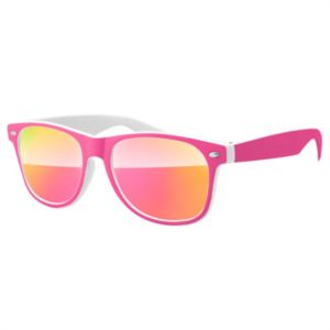 2-Tone Retro Mirror Sunglasses w/ 1-color imprints