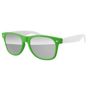 2-Tone Retro Mirror Sunglasses w/ 1-color imprint