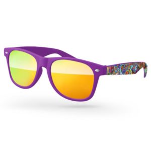 Retro Mirror Sunglasses w/ full-color imprints