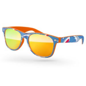Retro Mirror Sunglasses w/ full-color imprints