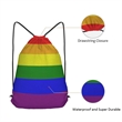 210D LGBT Gay Pride Polyester Drawstring Backpack | https://www.bestnamebadges.com