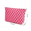 Large Checkered Cosmetic Bag | https://www.bestnamebadges.com