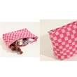 Large Checkered Cosmetic Bag | https://www.bestnamebadges.com