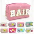 PU Leather Waterproof Cosmetic Bag | https://www.bestnamebadges.com