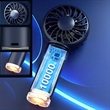 Rechargeable personal mini fan with light | https://www.bestnamebadges.com