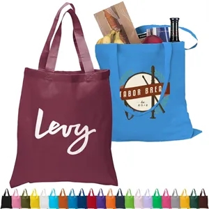 6 Oz. Cotton Canvas Tote Bag Self Fabric Handles (15