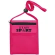 Nylon Pouch with Front Zipper Pocket | https://www.bestnamebadges.com