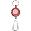 Transparent Badge Reel with Carabiner and Keyring | https://www.bestnamebadges.com