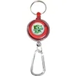 Transparent Badge Reel with Carabiner and Keyring | https://www.bestnamebadges.com