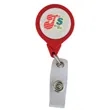 No-Twist Round Retractable Badge with Bulldog Clip | https://www.bestnamebadges.com