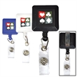 Square Retractable Badge Reel with Belt Clip | https://www.bestnamebadges.com