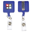 Square Retractable Badge Reel with Belt Clip | https://www.bestnamebadges.com
