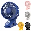 4 Inch Portable USB Rechargeable Clip Fan | https://www.bestnamebadges.com