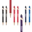 A 2 In 1 Metal Stylus Ballpoint Pens With Soft Touch Click | https://www.bestnamebadges.com