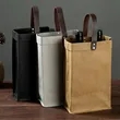 2 Bottle Tote  Reusable Wine Bag | https://www.bestnamebadges.com