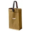 2 Bottle Tote  Reusable Wine Bag | https://www.bestnamebadges.com