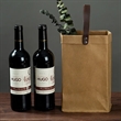2 Bottle Tote  Reusable Wine Bag | https://www.bestnamebadges.com