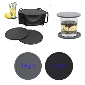 3.94 Inch Round Silicone Coaster