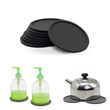 3.94 Inch Round Silicone Coaster | https://www.bestnamebadges.com