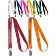 0.62" Polyester Silkscreen Lanyard | https://www.bestnamebadges.com