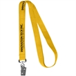 0.62" Polyester Silkscreen Lanyard | https://www.bestnamebadges.com