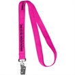 0.62" Polyester Silkscreen Lanyard | https://www.bestnamebadges.com