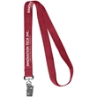 0.62" Polyester Silkscreen Lanyard | https://www.bestnamebadges.com