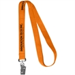 0.62" Polyester Silkscreen Lanyard | https://www.bestnamebadges.com