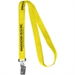 0.62" Polyester Silkscreen Lanyard | https://www.bestnamebadges.com