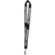 1" Polyester Silkscreen Lanyard | https://www.bestnamebadges.com