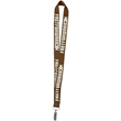 1" Polyester Silkscreen Lanyard | https://www.bestnamebadges.com